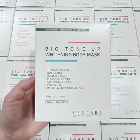 Kem ủ trắng Usolab Bio Tone Up Whitening Body Mask 20g x 5 gói - Dưỡng trắng da, bật tone, làm mềm và mịn da tự nhiên