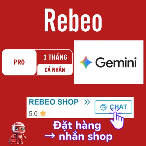 Gemini Pro Chính Chủ Cá Nhân – Google AI Pro Giá Rẻ 12 Tháng Tại RebeoShop