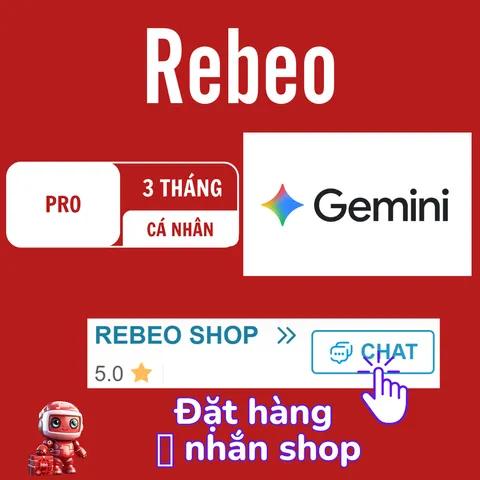 Gemini Pro Chính Chủ Cá Nhân – Google AI Pro Giá Rẻ 12 Tháng Tại RebeoShop