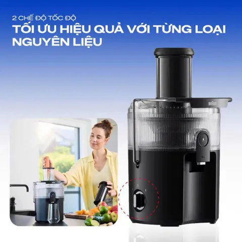 Máy ép trái cây Braun SJ5000 công suất 800W