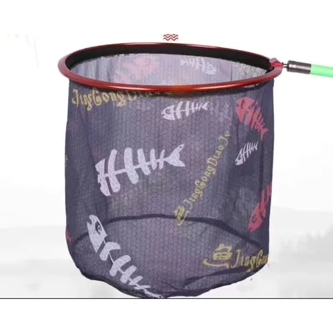 Mặt vợt câu cá cabon vành tròn vành tam giác lưới vợt lưới chống vướng lưỡi size -40-45-50 lưới sâu 50-55-60-70