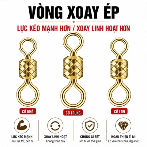 khoá số 8 câu đài chuyên dụng rô chép  cỡ nhỏ  chịu tải cao