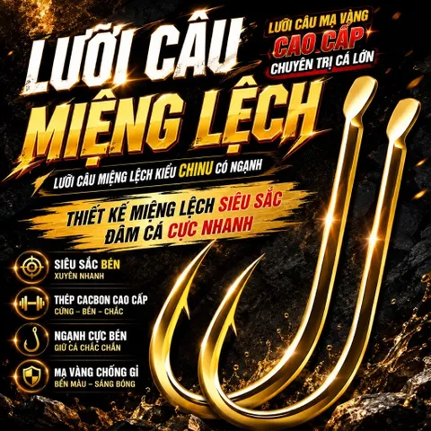 móc câu vếch có ngạnh siêu nhẹ chuyên câu trắm cỏ chép cũ  móc ngô đánh hố đấu chuyên dụng