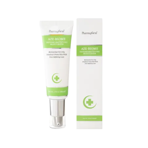 Pharmaform Aze-Biome Defense Mattifying Moisturizer kem dưỡng dành cho da dầu mụn