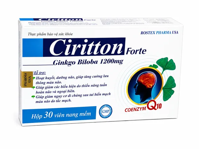 Viên uống Bổ Não CIRITTON- Hộp 30 Viên