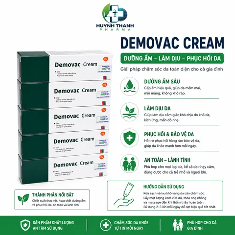 KEM BÔI DA DEMOVAC CREAM - TUÝP 15 GRAM