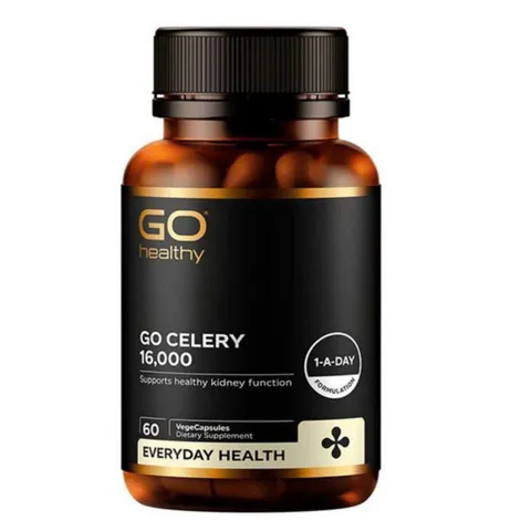 Go Healthy Go Celery 16000 1-A-DAY |60 viên| Cải thiện hội chứng Gút chuyên sâu - Giảm Acid Uric & Kháng viêm khớp [S/P nội địa NZ không tem]