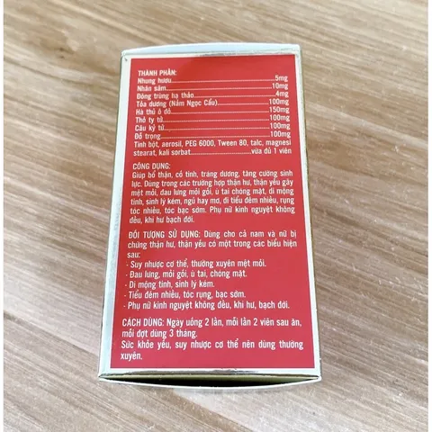 Sâm nhung bổ thận Nam Dược (Lọ 30 viên)