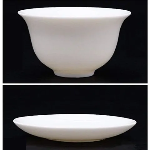 Bộ 2 chén đĩa men sứ trắng cao cấp Vinamilk loại 10 cm - Hàng khuyến mãi - Mã số 1008 803811