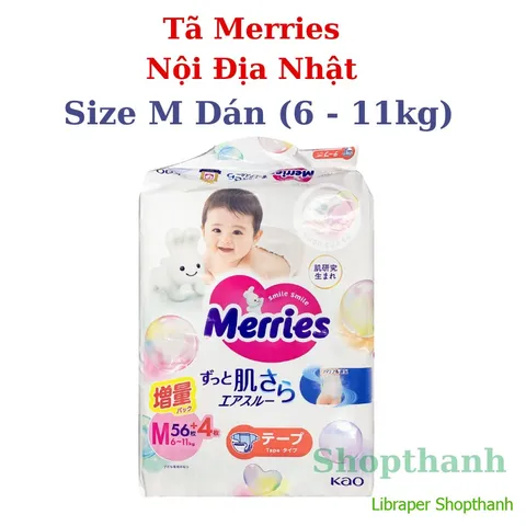 Tã/Bỉm Merries Nội Địa Nhật (Dán & Quần) – Êm Ái, Siêu Thoáng Khí, Ngừa Hăm Hiệu Quả Cho Bé Nhạy Cảm 803976