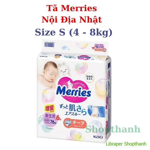 Tã/Bỉm Merries Nội Địa Nhật (Dán & Quần) – Êm Ái, Siêu Thoáng Khí, Ngừa Hăm Hiệu Quả Cho Bé Nhạy Cảm 803976