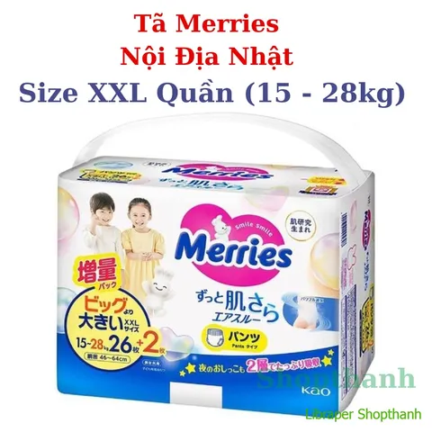 Tã/Bỉm Merries Nội Địa Nhật (Dán & Quần) – Êm Ái, Siêu Thoáng Khí, Ngừa Hăm Hiệu Quả Cho Bé Nhạy Cảm 803976