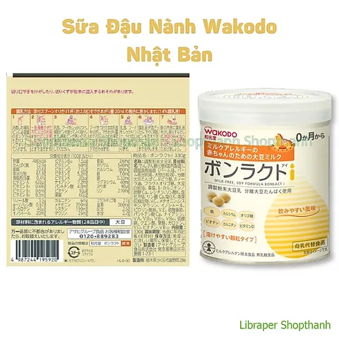 Sữa Wakodo Bonlact-i Nhật Bản 330g | Sữa Đậu Nành Cho Trẻ Dị Ứng Đạm Bò – Không Lactose, Dễ Hấp Thu 803975