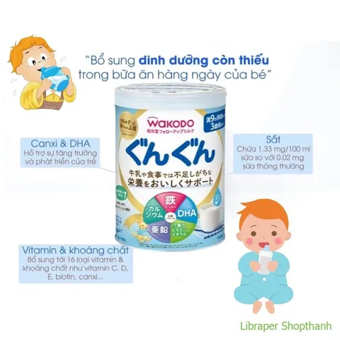 Sữa Bột Wakodo Số 9 Nhật Bản 830g | Cho Bé 9–36 Tháng – Dinh Dưỡng Cân Bằng, Thanh Nhẹ, Dễ Tiêu 803983