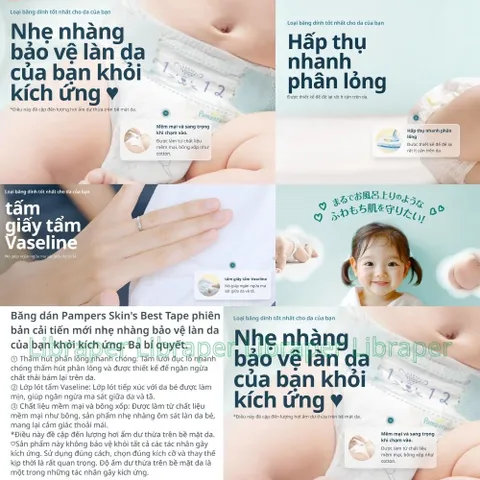 Pampers Premium Nội Địa Nhật – Siêu Mềm, Siêu Mỏng, Dịu Êm Cho Da Nhạy Cảm, Khô Thoáng Cho Bé 803986
