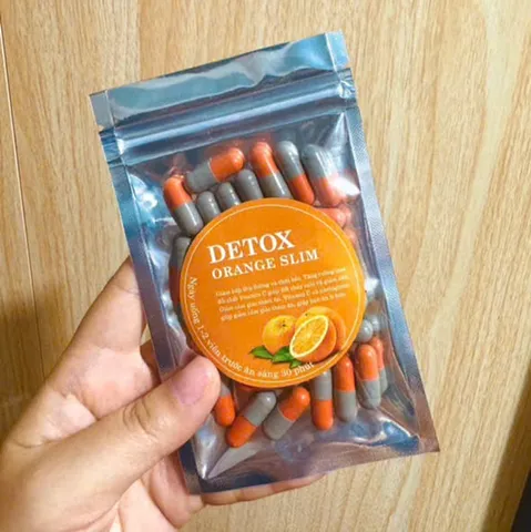 Viên uống giảm cân Detox Orange Slim - Bịch gồm 30 viên - Xuất xứ từ Thái Lan - Mã số 1553B 804093