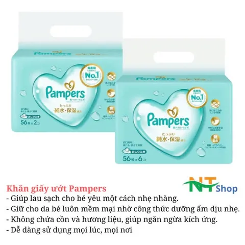 Khăn Giấy Ướt Pampers Nhật Bản