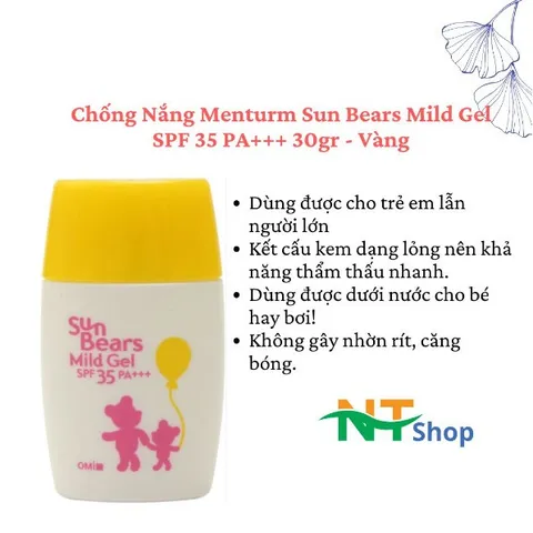 Kem chống nắng OMI - Sun Bears Active Protect Milk Sunscreen SPF 50+ PA++++