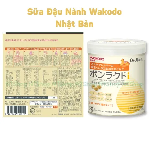 Wakodo Bonlact i 330g – Sữa Đậu Nành Nhật Cho Bé Không Dùng Sữa Bò