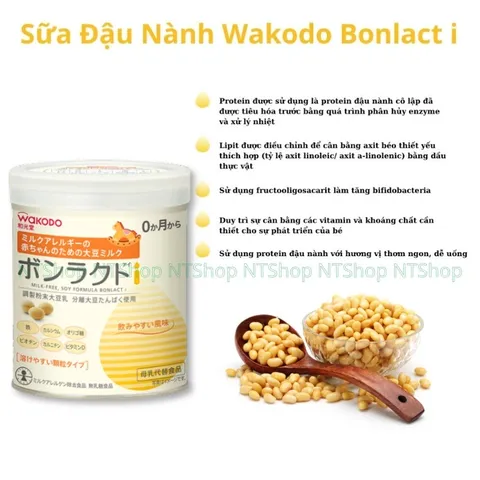 Wakodo Bonlact i 330g – Sữa Đậu Nành Nhật Cho Bé Không Dùng Sữa Bò