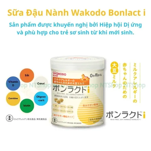Wakodo Bonlact i 330g – Sữa Đậu Nành Nhật Cho Bé Không Dùng Sữa Bò