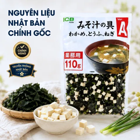 Rong biển đậu hũ sấy khô - nấu canh súp miso nhanh tiện lợi - gói 100g hoặc 110g xuất xứ Nhật Bản