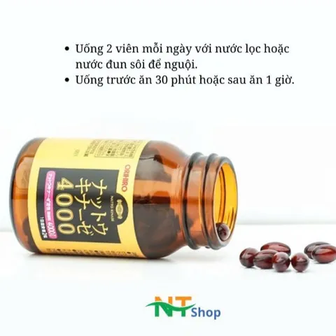 Viên Uống Hỗ Trợ Giảm Nguy Cơ Đột Quỵ Orihiro Natto Kinase Nhật Bản