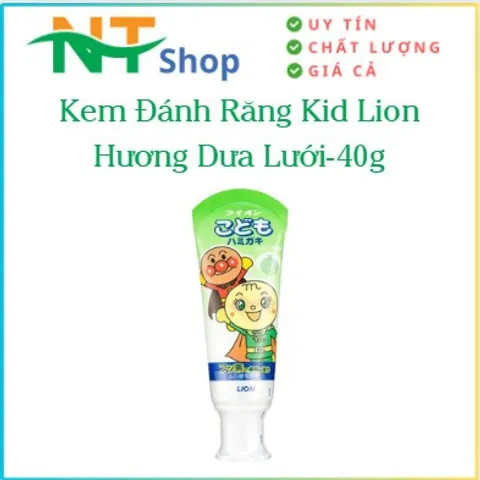 Kem Đánh Răng Lion Hương Dưa Lưới  Dành Cho Bé- Nhật Bản