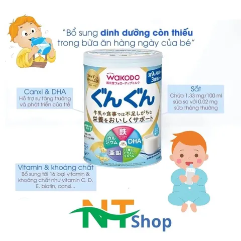 [HCM} Sữa Wakodo Nội Địa Nhật Bản Lon Số 0 và Lon Số 9