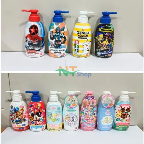 Sữa Tắm Gội Bandai/Kao Biore Cho Bé và cả gia đình 300ml- Nhật Bản