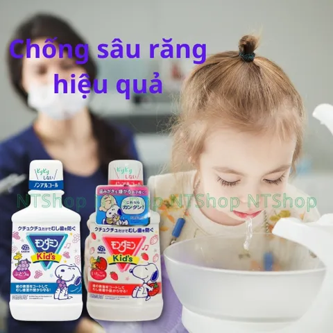Nước Súc Miệng Trẻ Em Clinica Dental Rinse Kids 250ml Nhật Bản Không Cồn An Toàn Cho Bé Và Gia Đình