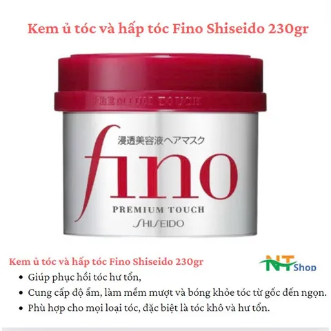 Kem Ủ Tóc Cao Cấp Fino Phục Hồi Hư Tổn Premium Touch 230g