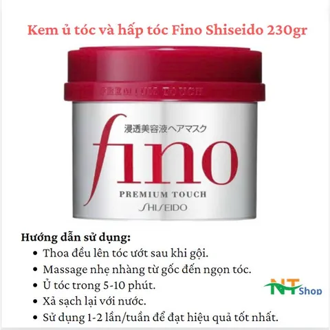 Kem Ủ Tóc Cao Cấp Fino Phục Hồi Hư Tổn Premium Touch 230g