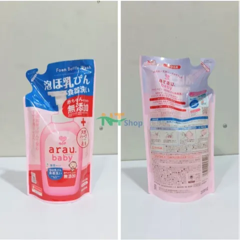 Nước Rửa Bình Sữa Arau Baby Hồng- Nhật Bản