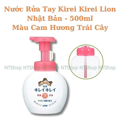 Nước Rửa Tay Tạo Bọt Kirei Kirei Lion Nhật Bản, Hương Dịu Nhẹ Làm Sạch 99% Vi Khuẩn, Giữ Da Mềm Mại