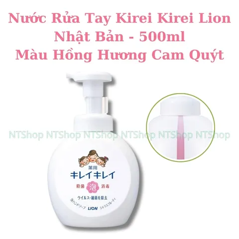 Nước Rửa Tay Tạo Bọt Kirei Kirei Lion Nhật Bản, Hương Dịu Nhẹ Làm Sạch 99% Vi Khuẩn, Giữ Da Mềm Mại