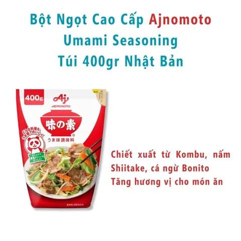 Bột Ngọt Ajinomoto Chính Hãng Nhật Bản Cao Cấp – Tăng Vị Umami Tự Nhiên Cho Món Ăn