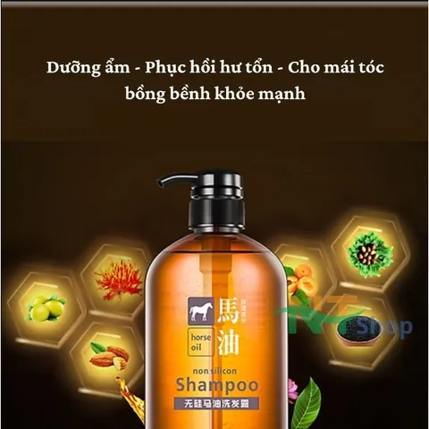 Sữa Tắm Dầu Gội Mỡ Ngựa Horse Oli Nhật Bản Bộ Đôi Dưỡng Ẩm Toàn Diện Cho Da Và Tóc Hư Tổn