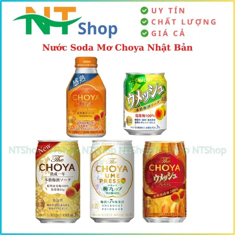 Soda Mơ Choya Nhật – Vị Mơ Ngon Dịu, Tươi Mát Tự Nhiên, Mát Lạnh, Hợp Uống Lạnh Mỗi Ngày