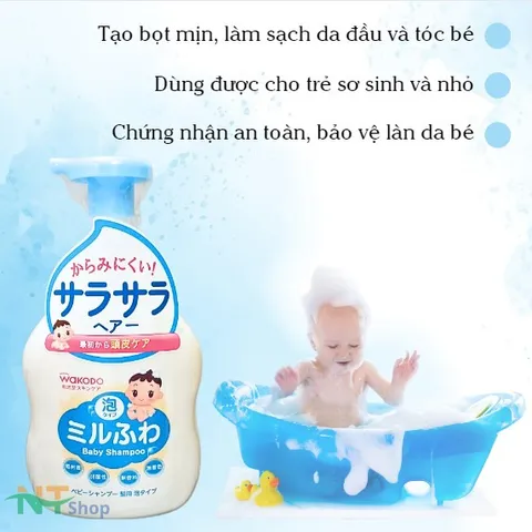 Dầu Gội Wakodo Baby Soap Shampo Cho Bé 450ml
