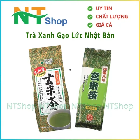 Trà Xanh Gạo Lức Kunitaro 200gr Nhật Bản - Hỗ Trợ Giải Khát Và Tốt Cho Sức Khỏe