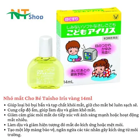 Nhỏ Mắt Cho Bé Taisho Iris Vàng 14ml