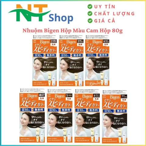 Nhuộm Bigen Màu Cam Hộp 80g