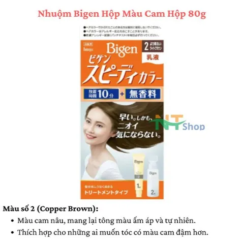 Nhuộm Bigen Màu Cam Hộp 80g