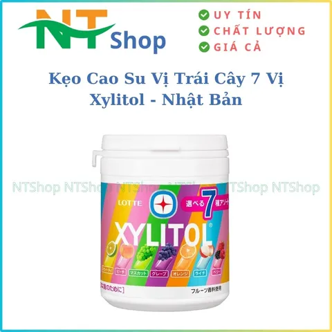 Kẹo Cao Su Xylitol Lotte Nhật Bản – 7 Vị Trái Cây Ngon Mát, Không Lo Sâu Răng