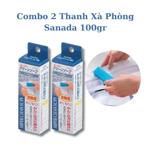 Thanh Xà Phòng Sanada Nhật Bản 100gr - Loại Trừ Các Vết Bẩn Cứng Đầu {NT SHop}