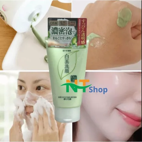 Sữa Rửa Mặt Trà Xanh Rohto Shirochasou 120g