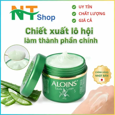 Kem lô hội Aloins Eaude Cream S 185g - cấp ẩm sâu làm mềm da mặt & toàn thân Nhật Bản