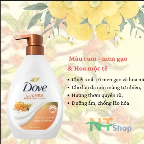 Sữa Tắm Dove Nội Địa Nhật Dưỡng Ẩmm Cho Da Khô 470ml