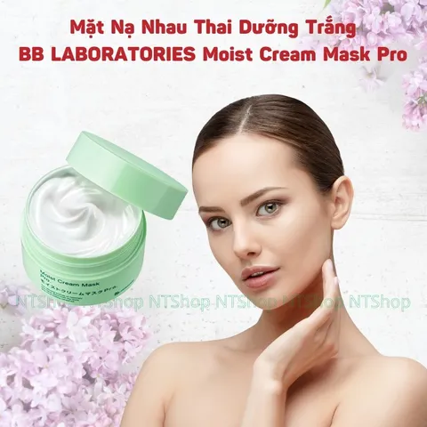 Mặt Nạ Nhau Thai Dưỡng Trắng BB LABORATORIES Moist Cream Mask Pro – Cấp Ẩm, Làm Sáng Da, Phục Hồi Da